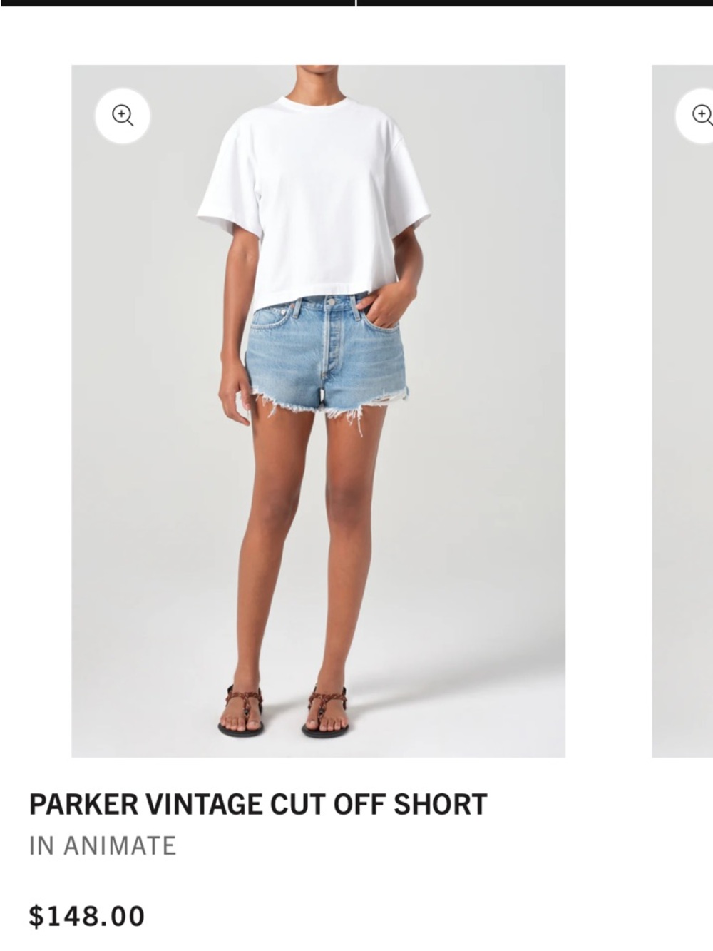 Agolde Parker Vintage Short size 27